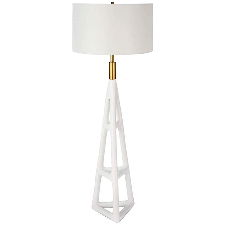 Image 1 Regina Andrew Design Tanner White Metal Floor Lamp