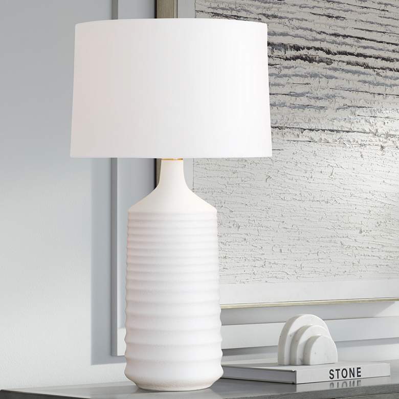 Image 1 Regina Andrew Design Temperance White Ceramic Table Lamp
