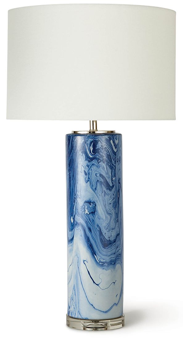 Regina Andrew Design Tide 32" Blue Ceramic Table Lamp