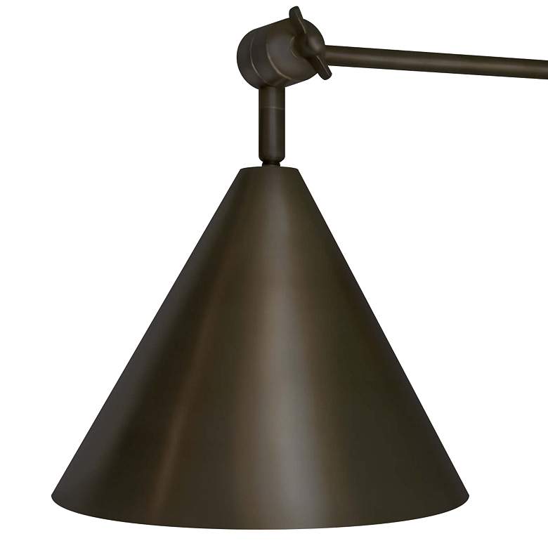 Image 2 Regina Andrew Design Zig-Zag Oiled Bronze Plug-In Wall Lamp more views