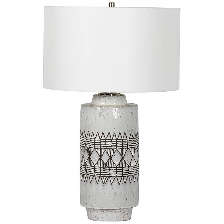 Image 1 Regina Andrew Design Zuri White Ink Ceramic Table Lamp