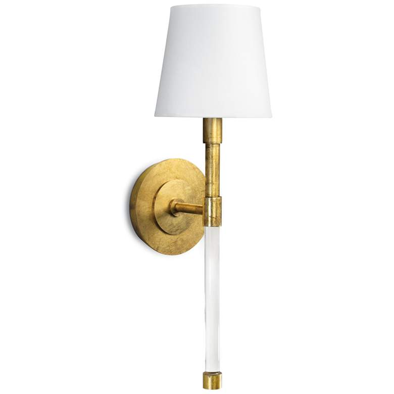 Image 1 Regina Andrew Designs Auburn 19 1/2"H Gold Leaf Wall Sconce