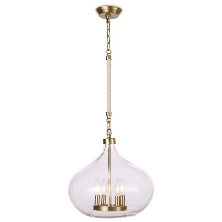 Image 1 Regina Andrew Dover Pendant (Natural Brass) 19 Height