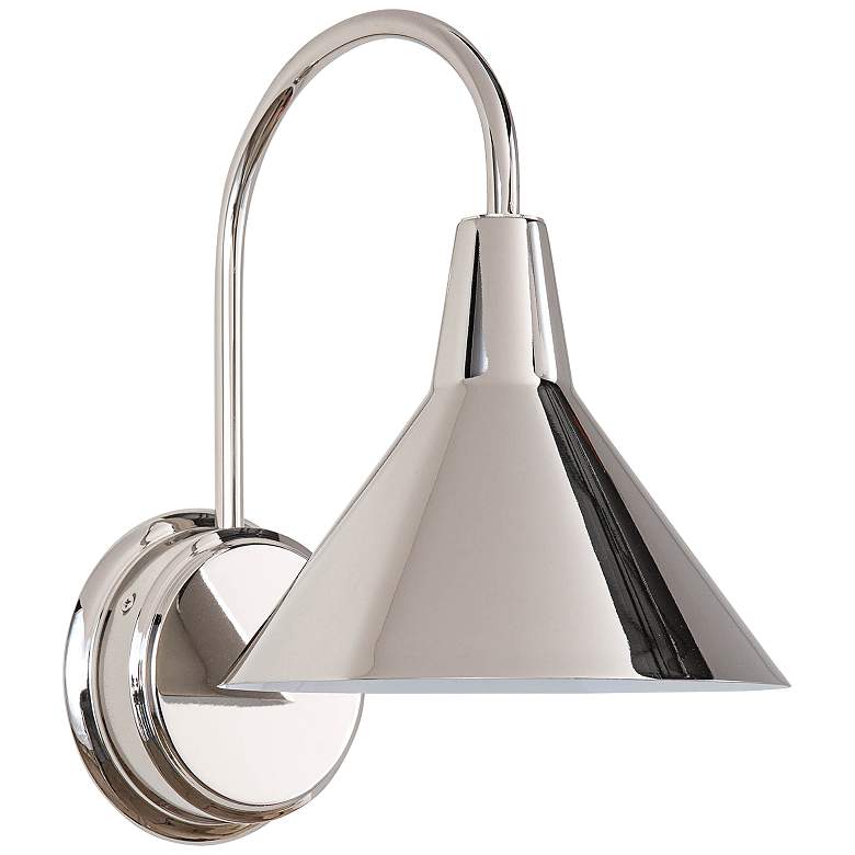Image 1 Regina Andrew Dublin 13 inch High Polished Nickel Wall Sconce