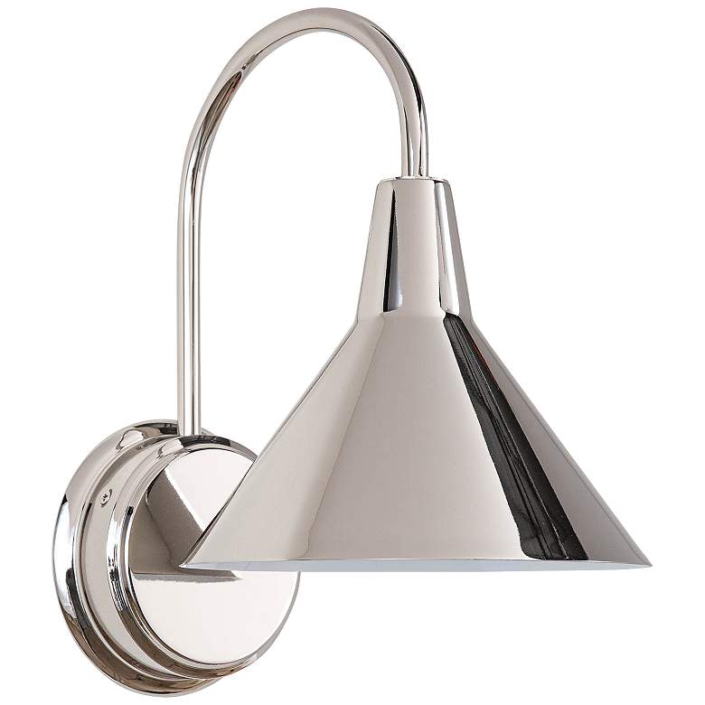 Image 1 Regina Andrew Dublin 13" High Polished Nickel Wall Sconce
