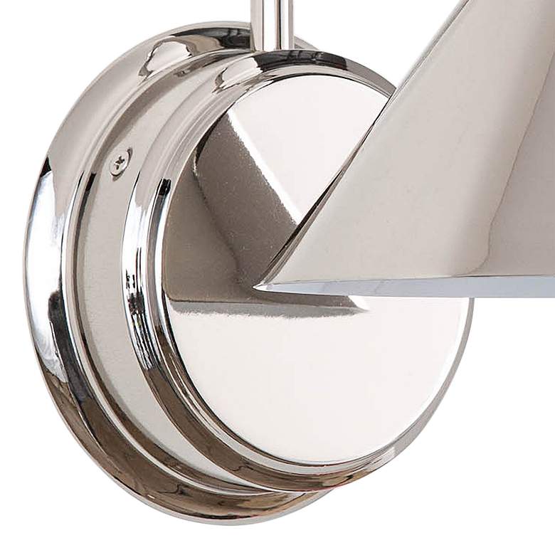 Image 3 Regina Andrew Dublin 13" High Polished Nickel Wall Sconce more views