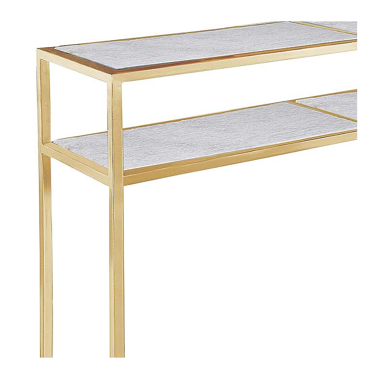 Image 2 Regina Andrew Echelon Console Table (Natural Brass) 30.5 Height more views