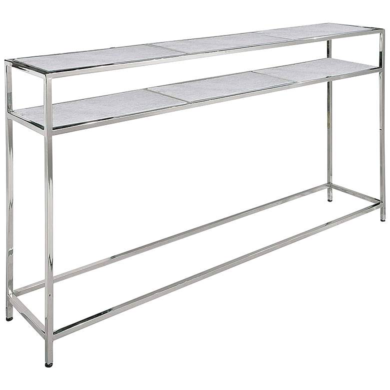 Image 1 Regina Andrew Echelon Console Table (Polished Nickel) 30.5 Height
