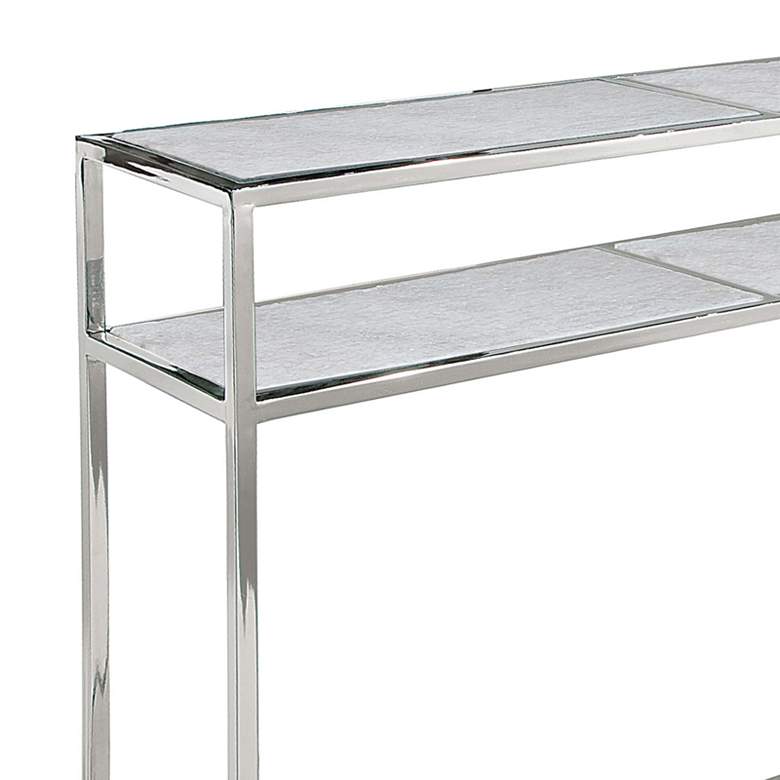 Image 2 Regina Andrew Echelon Console Table (Polished Nickel) 30.5 Height more views