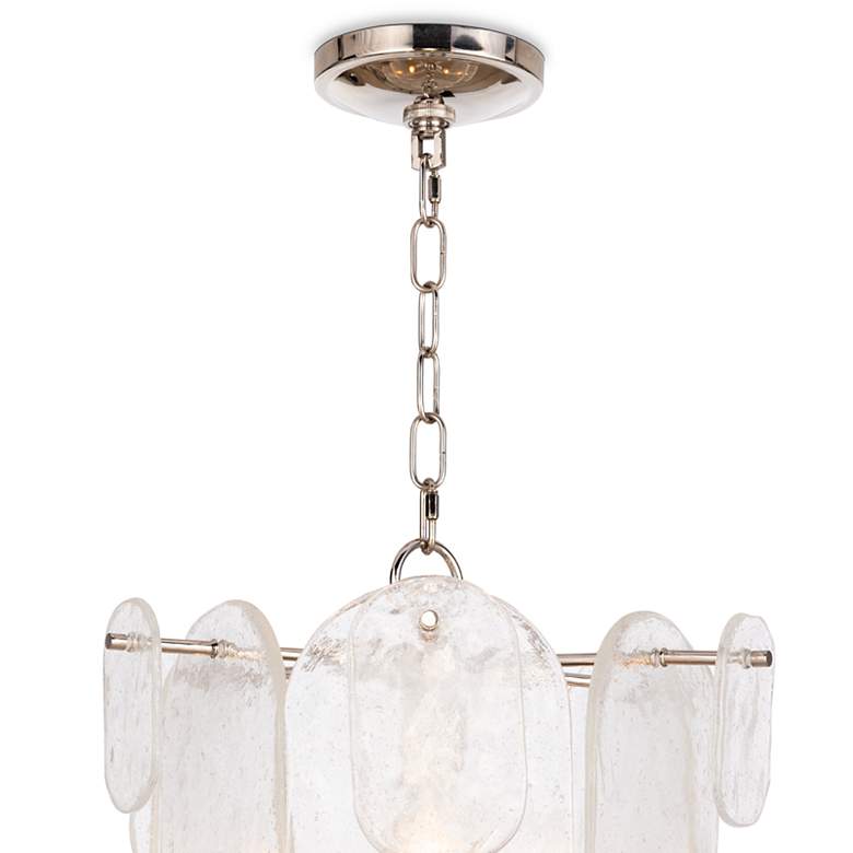 Image 2 Regina Andrew Echo 15 1/2" Wide 3-Light Polished Nickel Glass Pendant more views