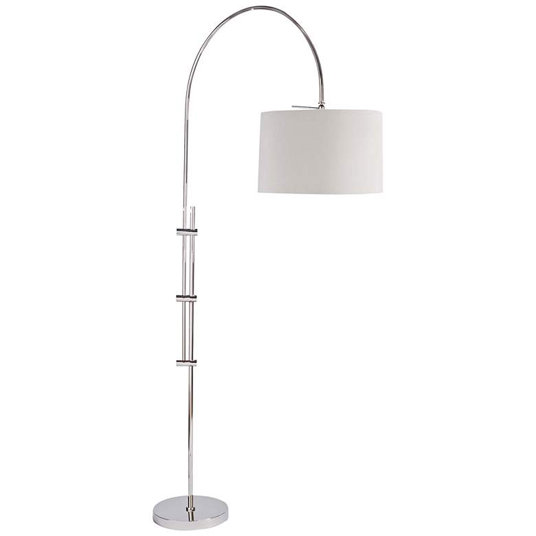 Image 2 Regina Andrew Eclipse 83 1/2" Polished Nickel Modern Arc Floor Lamp