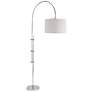 2_Regina Andrew Eclipse 83 1/2" Polished Nickel Modern Arc Floor Lamp