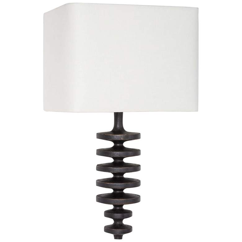 Image 1 Regina Andrew Fishbone 20 1/2 inch High Ebony Wall Sconce