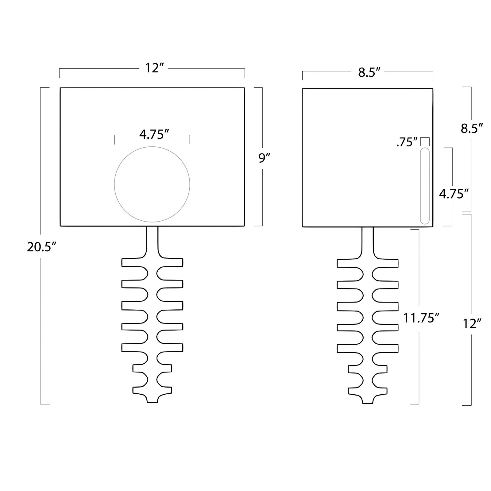 Image 7 Regina Andrew Fishbone 20 1/2" High Ebony Wall Sconce more views