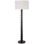 Regina Andrew Fishbone 67" High Modern Ebony Wood Floor Lamp