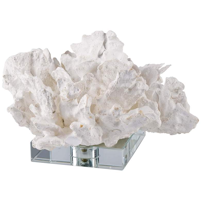 Image 1 Regina Andrew Flower Coral On Crystal Base (White) 4.5 Height