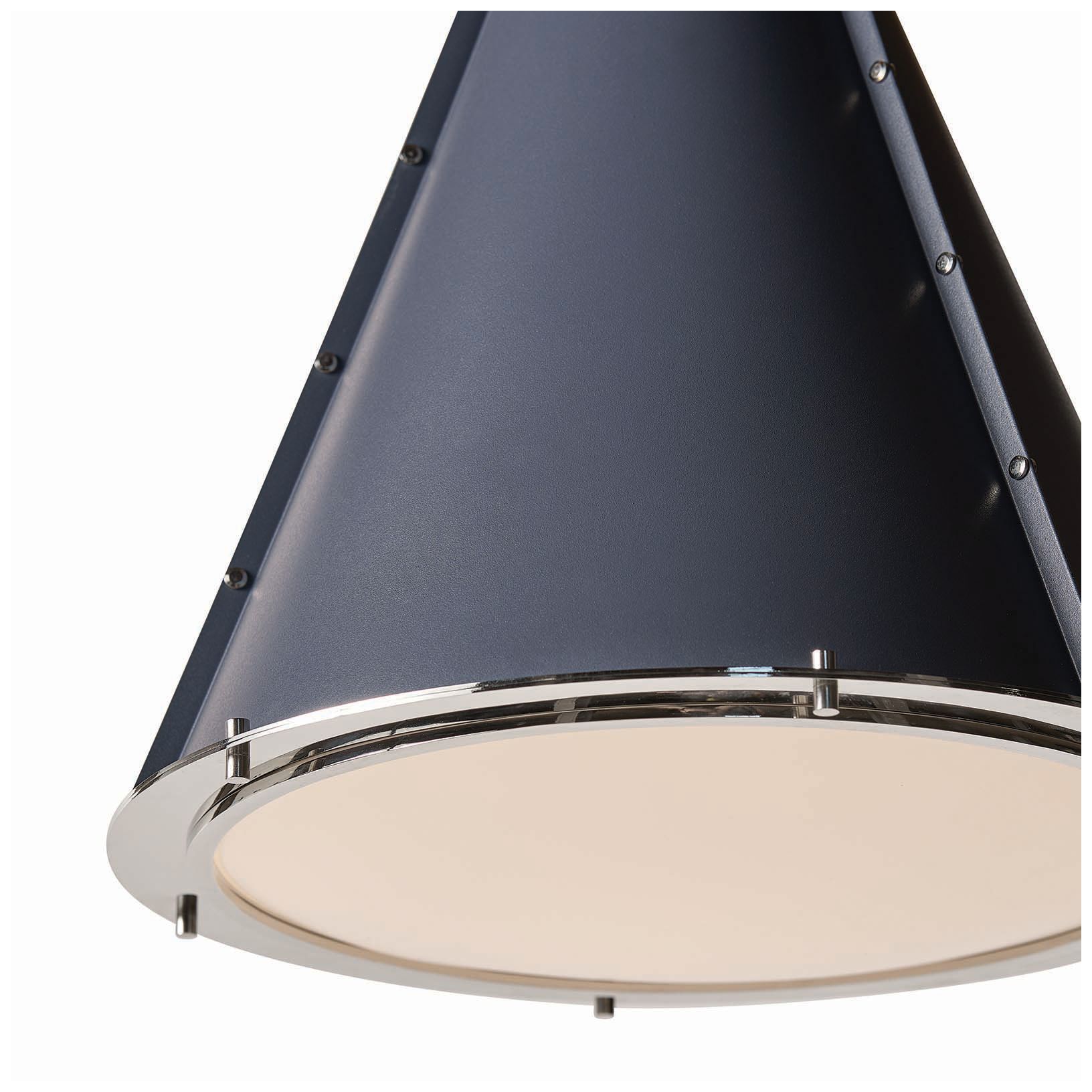 Image 6 Regina Andrew French Maid Chandelier Small (Blue and Polished Nickel) more views