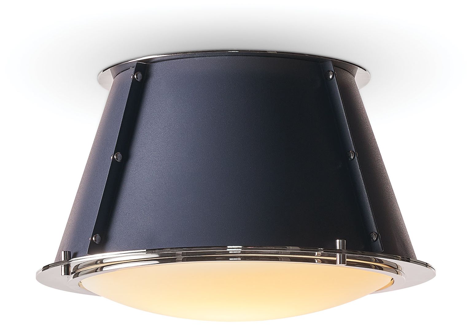 Image 2 Regina Andrew French Maid Flush Mount (Blue and Polished Nickel) more views