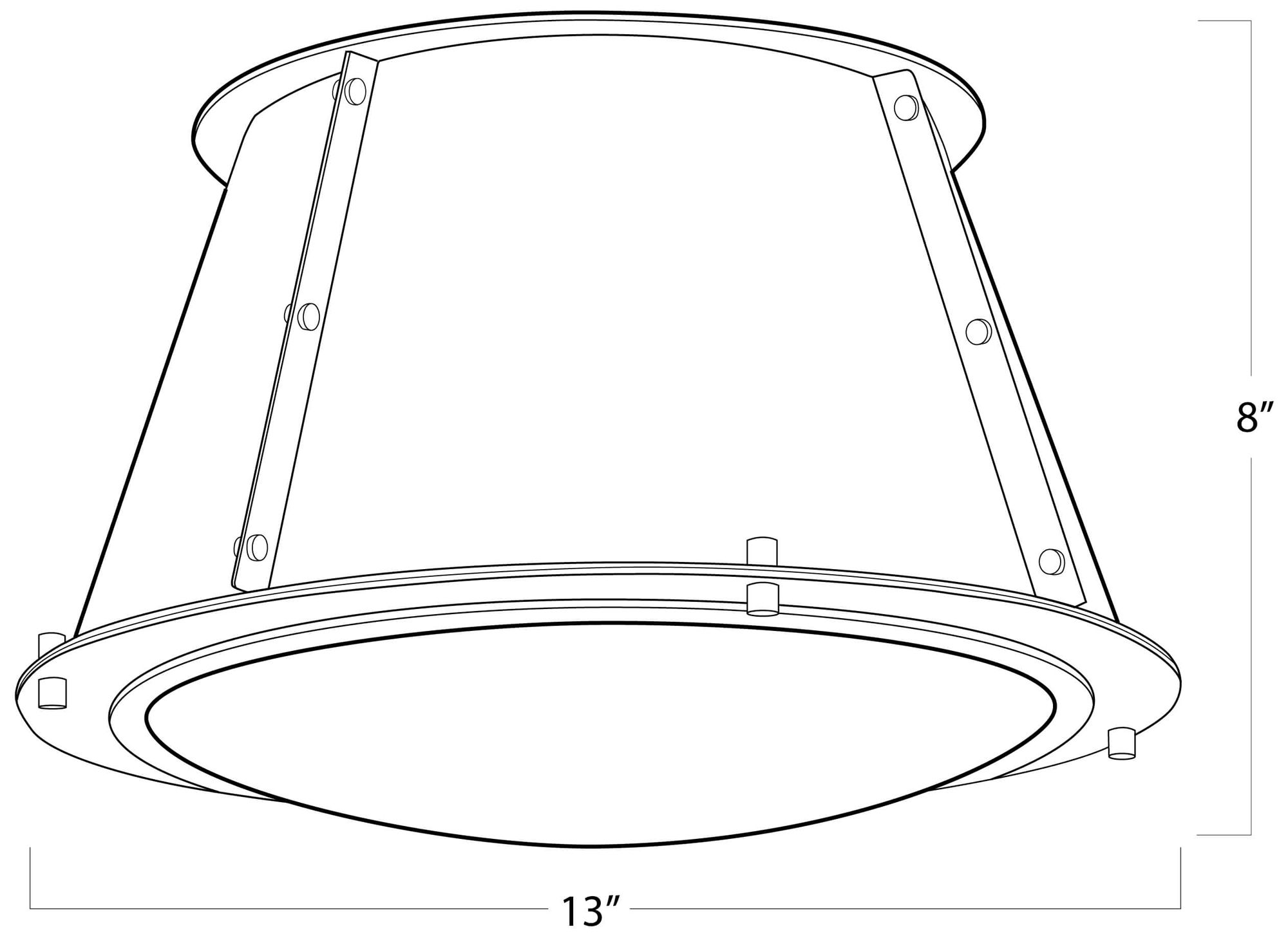 Image 3 Regina Andrew French Maid Flush Mount (Blue and Polished Nickel) more views