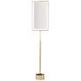 1_Regina-Andrew Geo 70" High White and Natural Brass Modern Floor Lamp