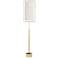 Regina-Andrew Geo 70" High White and Natural Brass Modern Floor Lamp
