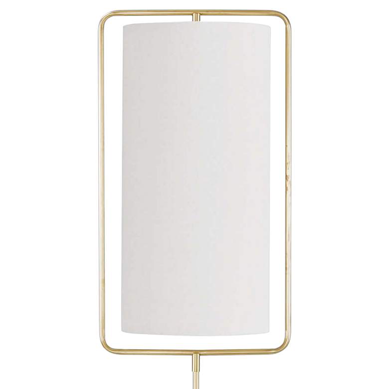 Image 2 Regina-Andrew Geo 70" High White and Natural Brass Modern Floor Lamp more views