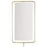 2_Regina-Andrew Geo 70" High White and Natural Brass Modern Floor Lamp more views