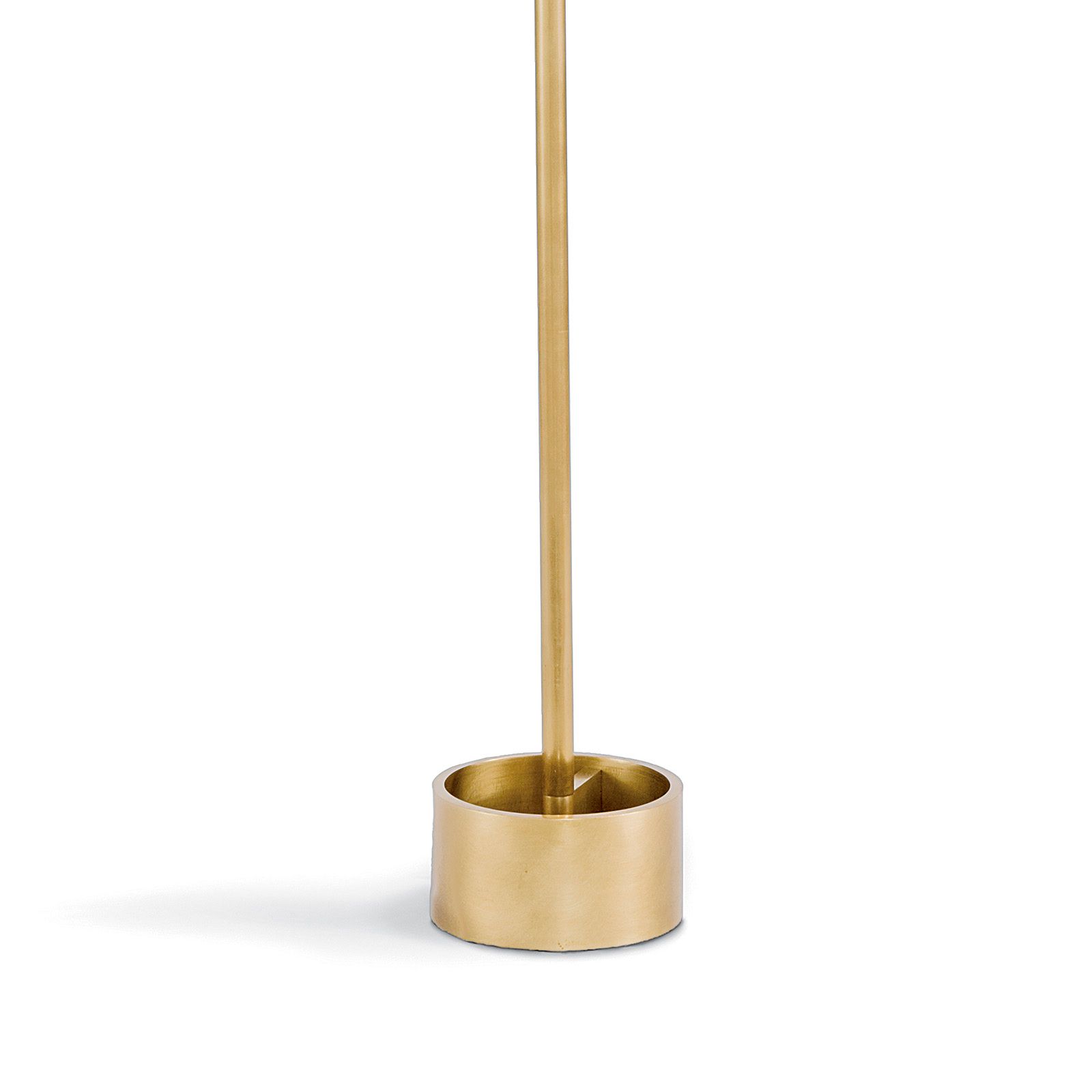 Regina-Andrew Geo 70" High White and Natural Brass Modern Floor Lamp