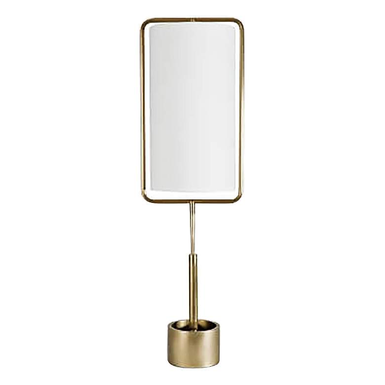 Image 1 Regina Andrew Geo Rectangle Natural Brass Table Lamp