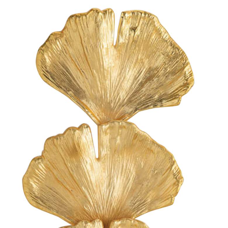 Image 2 Regina Andrew Ginkgo 26 1/2 inch High Gold Wall Sconce more views