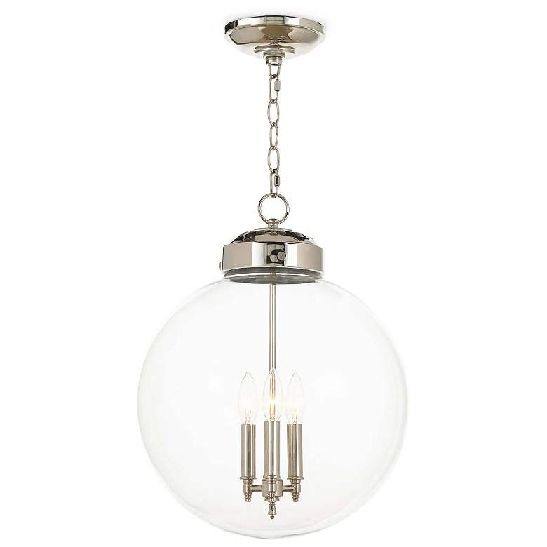 Image 1 Regina Andrew Globe Pendant (Polished Nickel) 24 Height