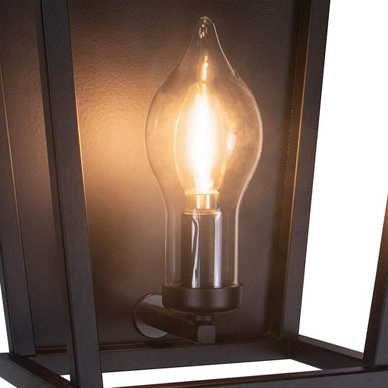 Image 2 Regina Andrew Hampton 17 1/2" High Black Outdoor Wall Light more views