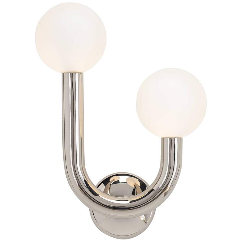 Image 1 Regina Andrew Happy 16 1/4 inch High Polished Nickel LED Wall Sconce