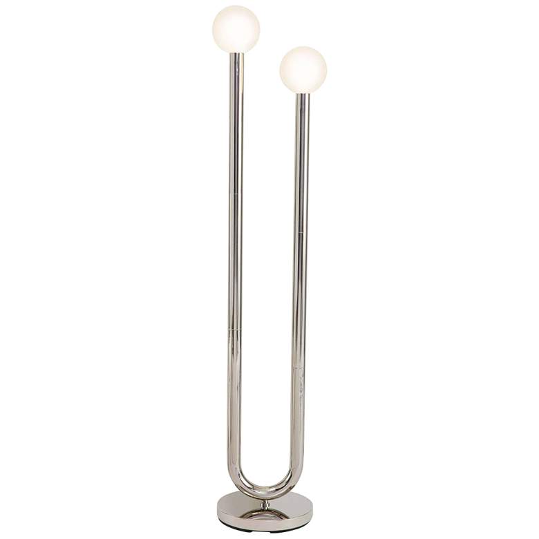 Image 1 Regina Andrew Happy 52 1/2" Modern Orb Glass Nickel Floor Lamp