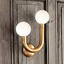 Thumbnail2 of Regina Andrew Happy Sconce Left Side (Natural Brass) 16.25 Height