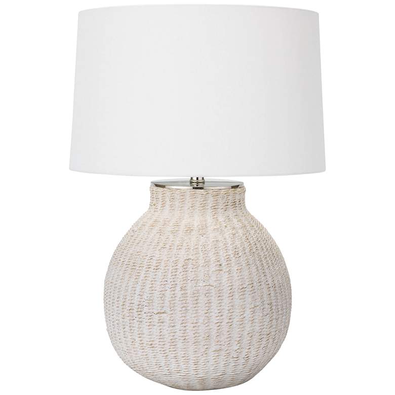 Image 2 Regina Andrew Hobi 26 1/2" High Coastal White Woven Table Lamp