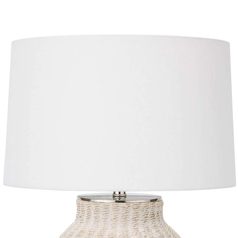 Image 4 Regina Andrew Hobi 26 1/2" High Coastal White Woven Table Lamp more views