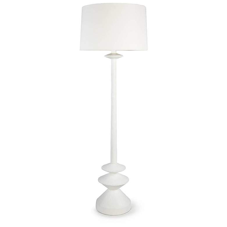 Image 1 Regina Andrew Hope 62 inch High White Finish Modern Floor Lamp