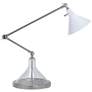 Regina Andrew Ibis White Steel and Clear Glass Modern Task Reading Lamp