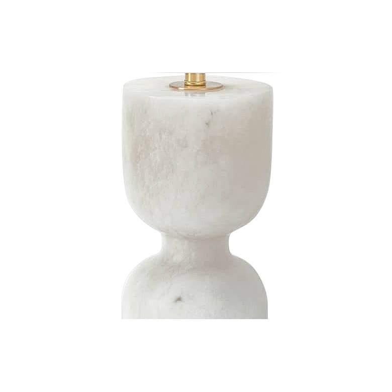 Image 4 Regina Andrew Joan 25" High White Alabaster Stone Table Lamp more views
