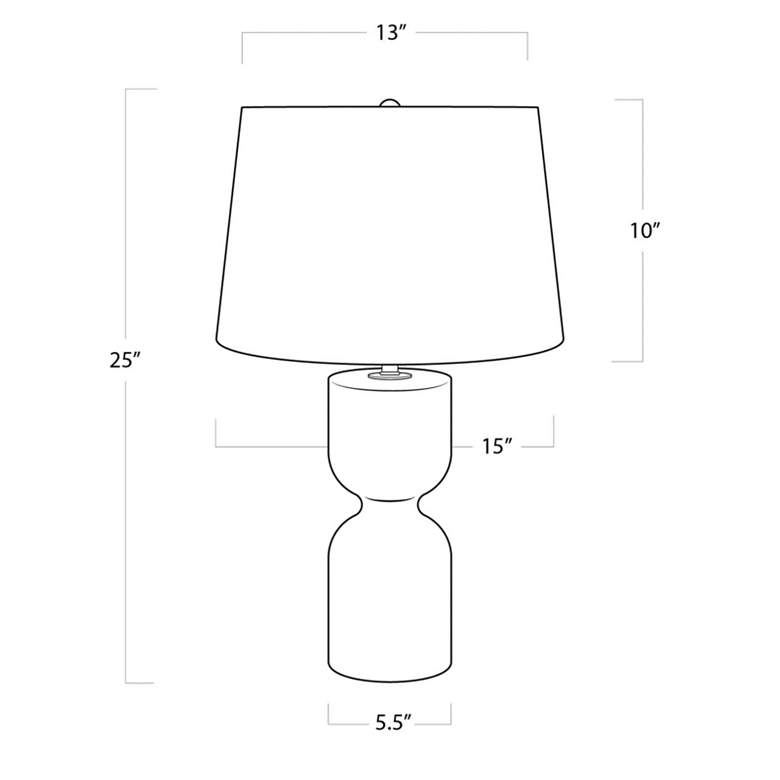Image 6 Regina Andrew Joan 25" High White Alabaster Stone Table Lamp more views