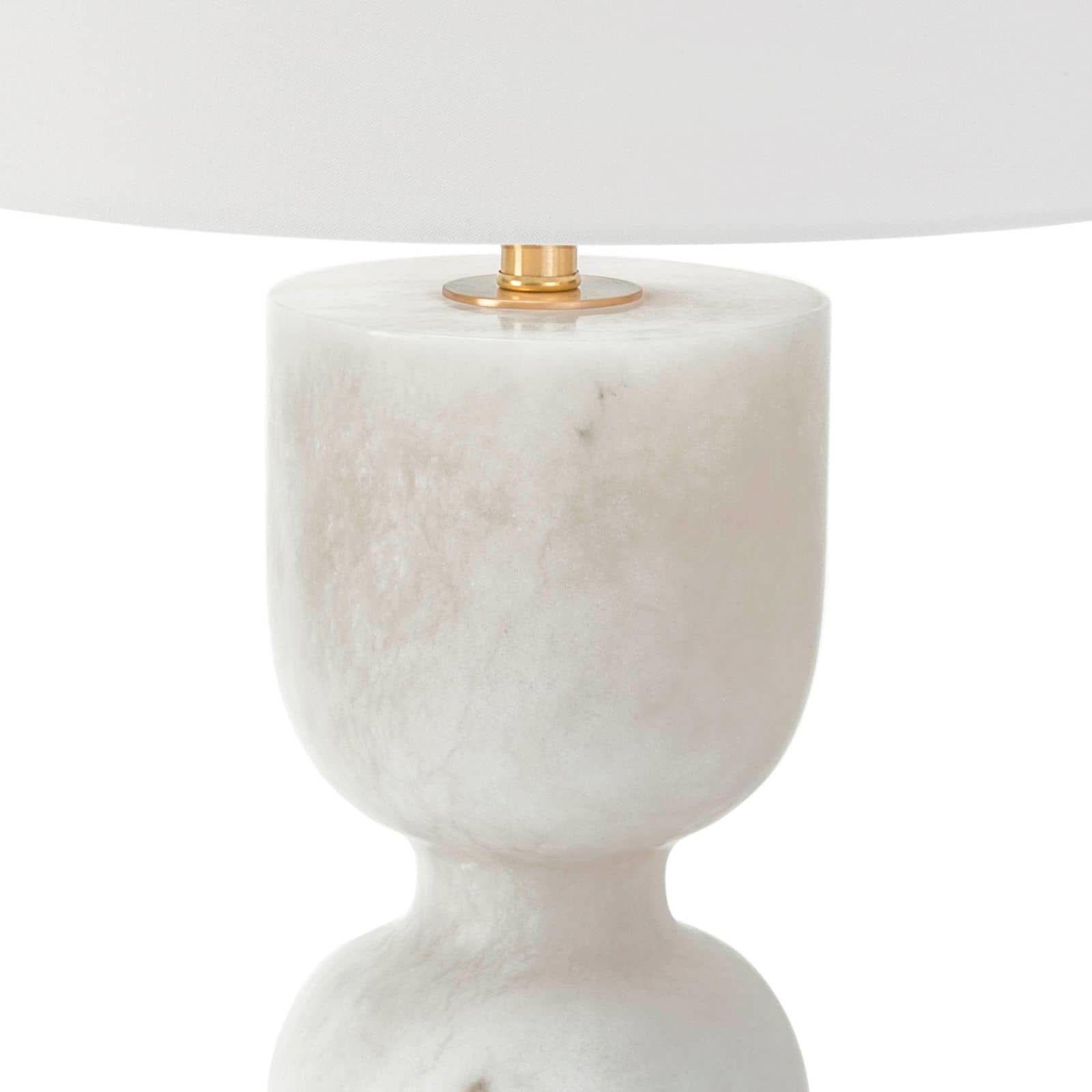 Image 7 Regina Andrew Joan 25" High White Alabaster Stone Table Lamp more views