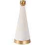 Regina Andrew Juniper 30 1/2" White Concrete Cone Table Lamp