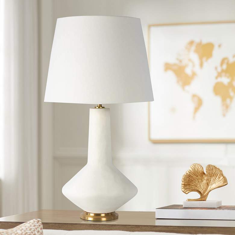 Image 1 Regina Andrew Kayla 29" High White Ceramic Vase Table Lamp