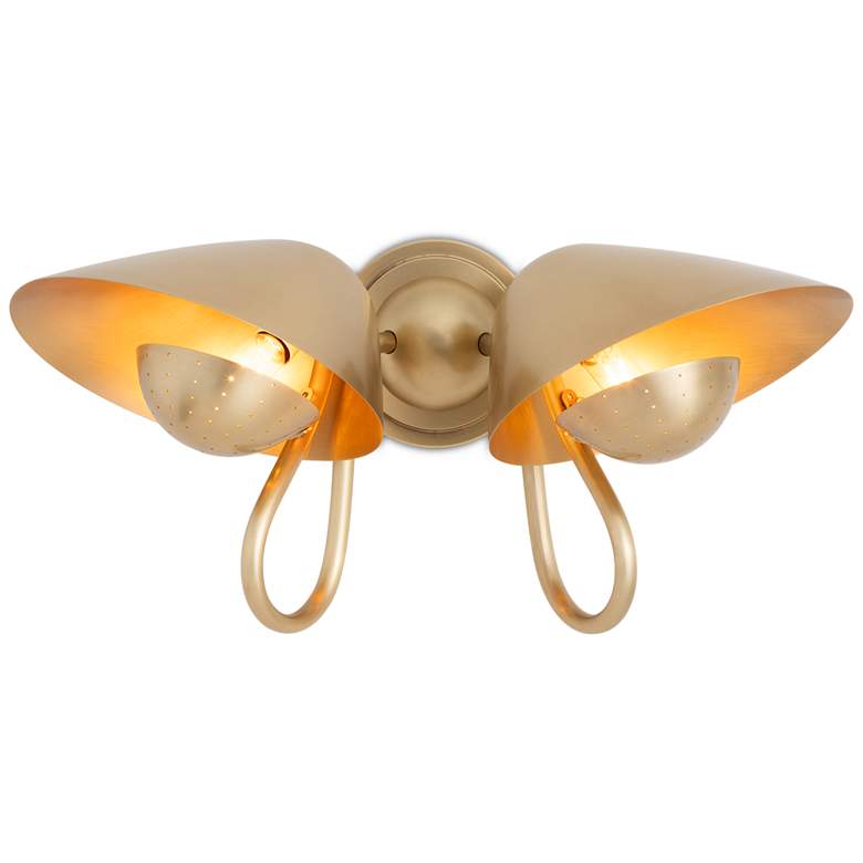Image 1 Regina Andrew Keaton Sconce Double (Natural Brass)