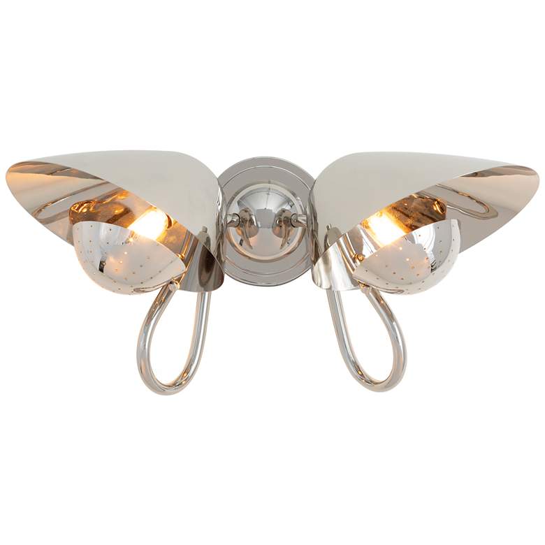 Image 1 Regina Andrew Keaton Sconce Double (Polished Nickel)