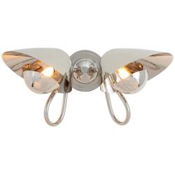 Regina Andrew Keaton Sconce Double (Polished Nickel)