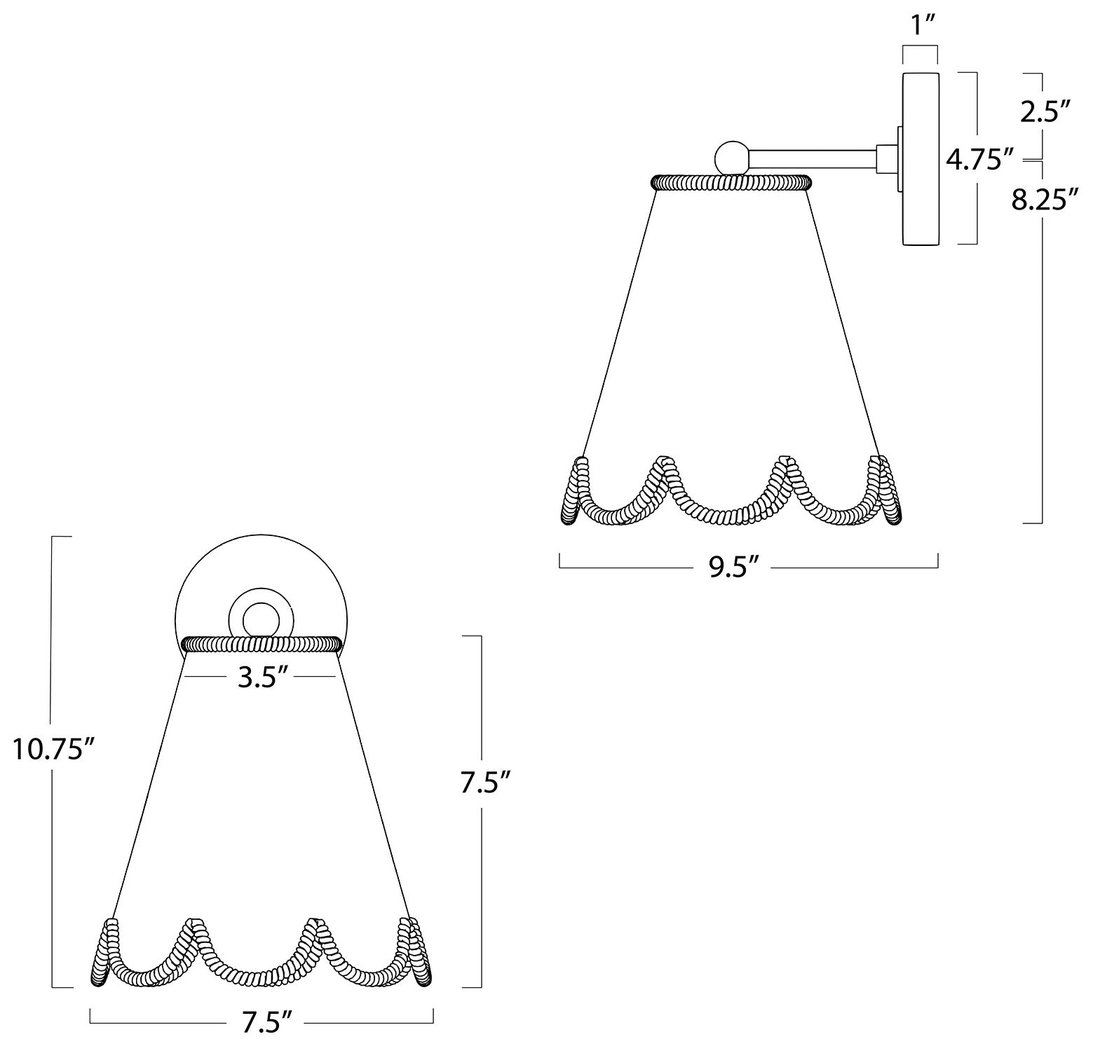 Image 5 Regina Andrew Kismet Hanging Sconce (Polished Nickel) more views