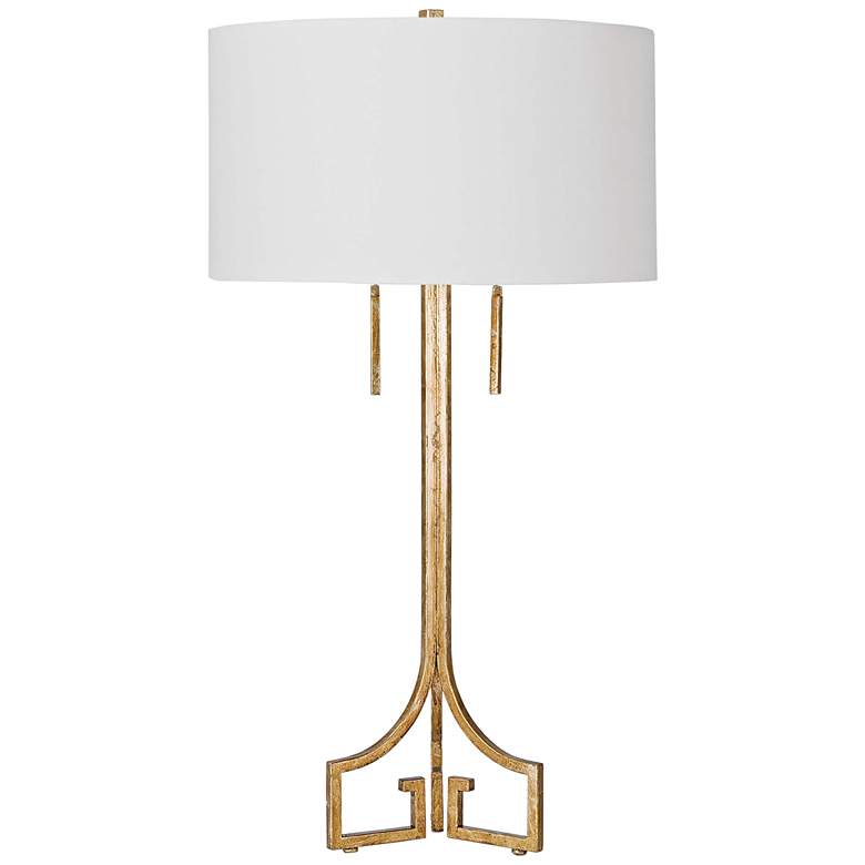 Image 1 Regina Andrew Le Chic 33" High Antique Gold Leaf Table Lamp