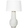 1_Regina Andrew Lizza 29" High Matte White Beads Glass Vase Table Lamp